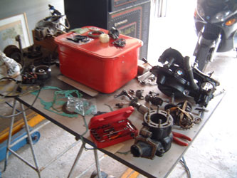 moteur en pi�ce !